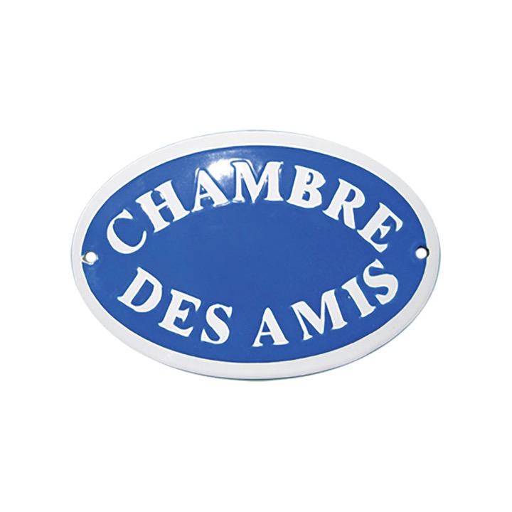 Plaque Murale Décorative Place Des Amis – Signalétique, Neuve